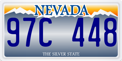 NV license plate 97C448