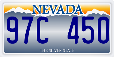 NV license plate 97C450