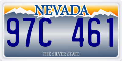 NV license plate 97C461