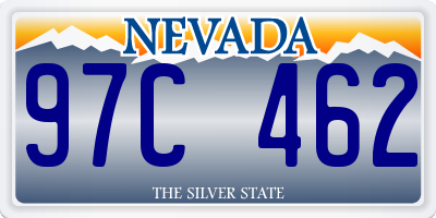 NV license plate 97C462