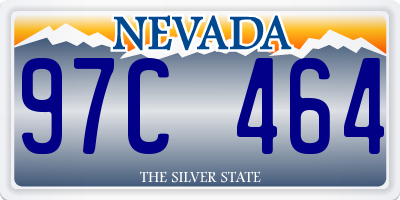 NV license plate 97C464