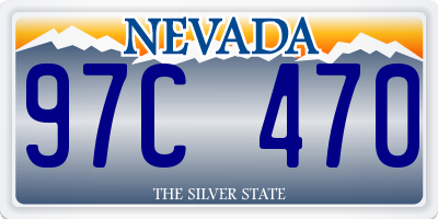 NV license plate 97C470