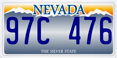 NV license plate 97C476