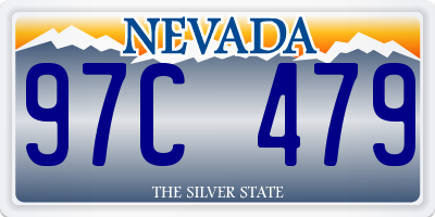 NV license plate 97C479