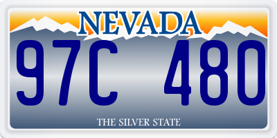 NV license plate 97C480