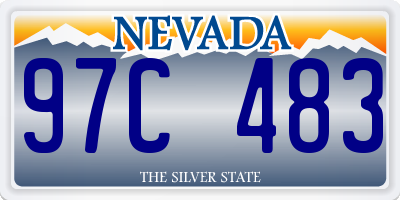 NV license plate 97C483