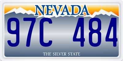 NV license plate 97C484