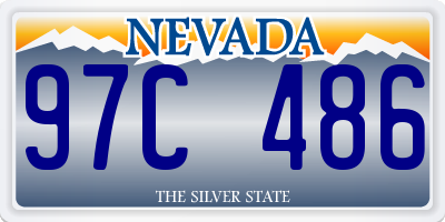 NV license plate 97C486