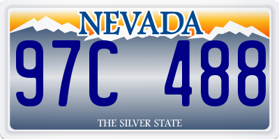 NV license plate 97C488