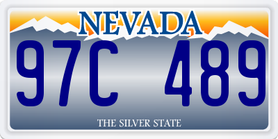 NV license plate 97C489