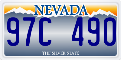 NV license plate 97C490