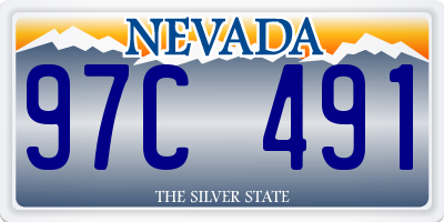 NV license plate 97C491