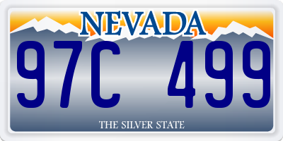 NV license plate 97C499