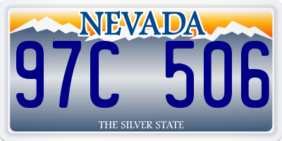 NV license plate 97C506