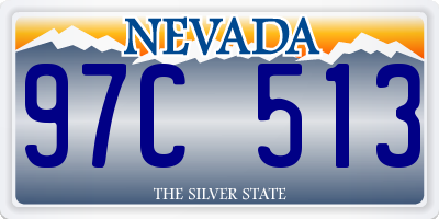NV license plate 97C513