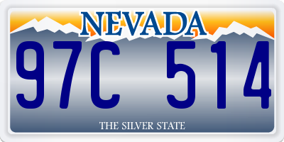 NV license plate 97C514