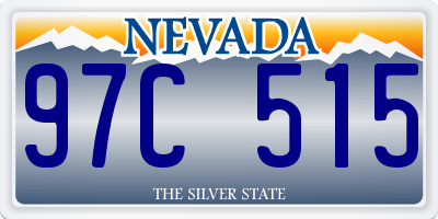 NV license plate 97C515