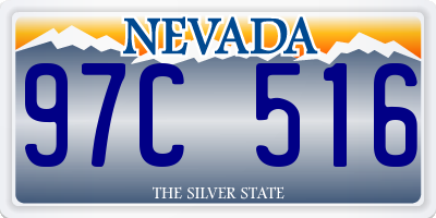 NV license plate 97C516
