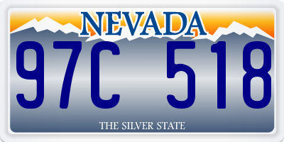 NV license plate 97C518