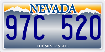 NV license plate 97C520