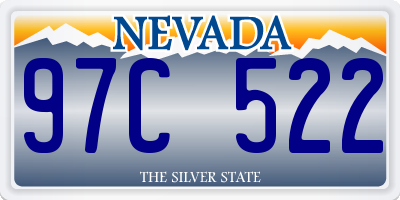 NV license plate 97C522