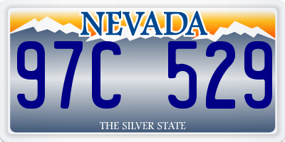 NV license plate 97C529