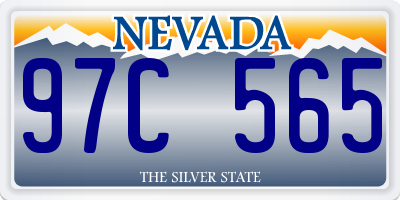 NV license plate 97C565