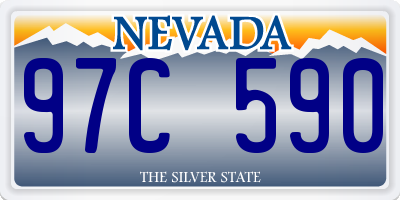 NV license plate 97C590