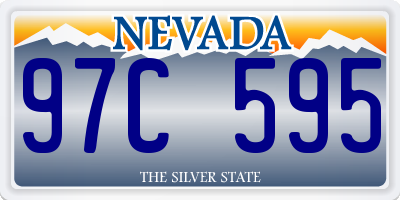 NV license plate 97C595