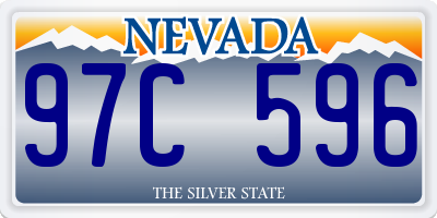 NV license plate 97C596