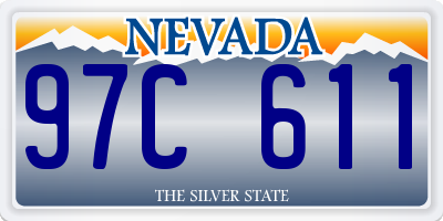 NV license plate 97C611