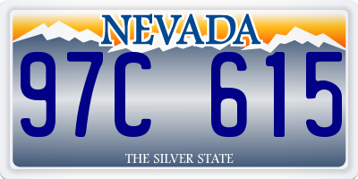 NV license plate 97C615