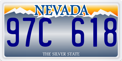 NV license plate 97C618