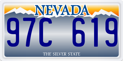 NV license plate 97C619