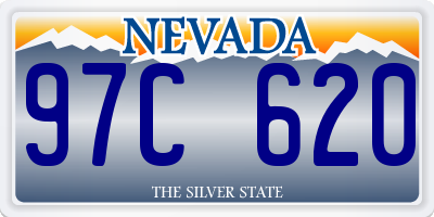 NV license plate 97C620