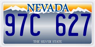NV license plate 97C627