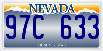 NV license plate 97C633