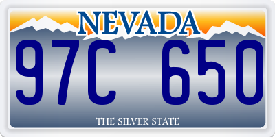 NV license plate 97C650