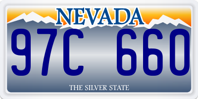 NV license plate 97C660
