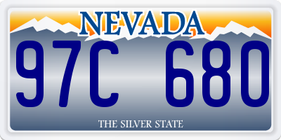 NV license plate 97C680