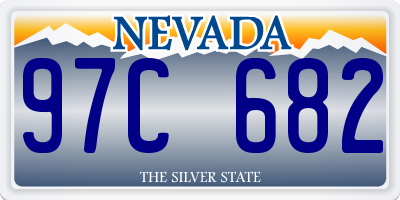 NV license plate 97C682