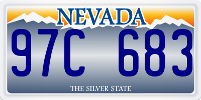NV license plate 97C683