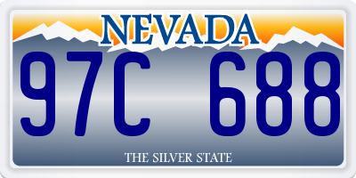 NV license plate 97C688