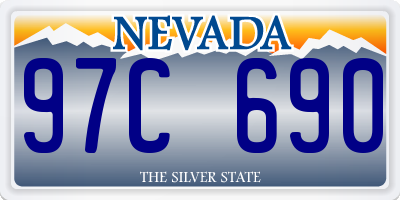 NV license plate 97C690