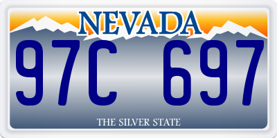 NV license plate 97C697