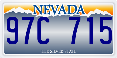 NV license plate 97C715