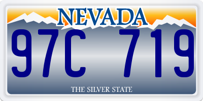 NV license plate 97C719