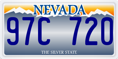 NV license plate 97C720