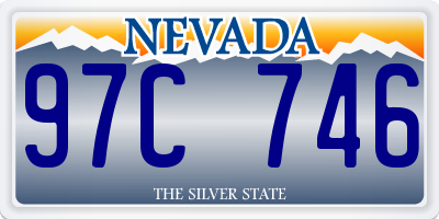 NV license plate 97C746