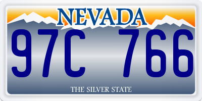 NV license plate 97C766